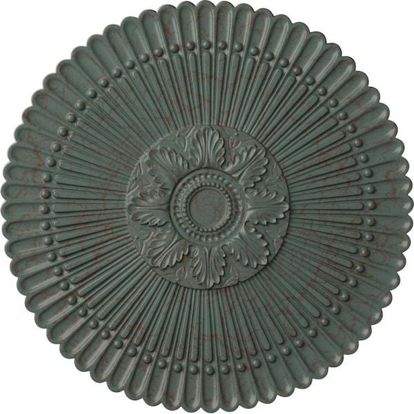 Ekena Millwork Nexus Ceiling Medallion (Fits Canopies up to 2 3/4"), 30"OD x 1 1/4"P, Cloud Burst Crackle CM30NECBC - main